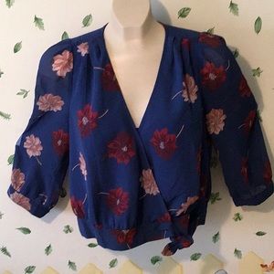 Madewell belted blouse